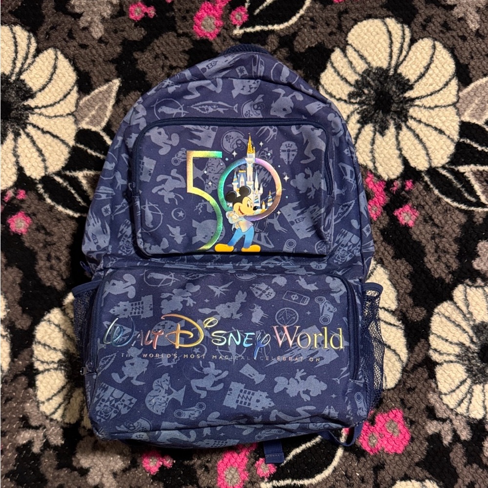 Disney Blue 50th Anniversary Backpack